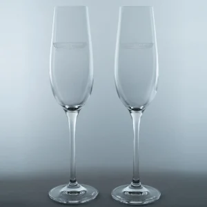 Glassware<Pebble Beach Resorts Concours D'Elegance Set Of 2 Champagne Flutes