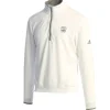 Pullovers And Sweaters<Pebble Beach Resorts Pebble Beach 1/4 Zip Pullover By Adidas White
