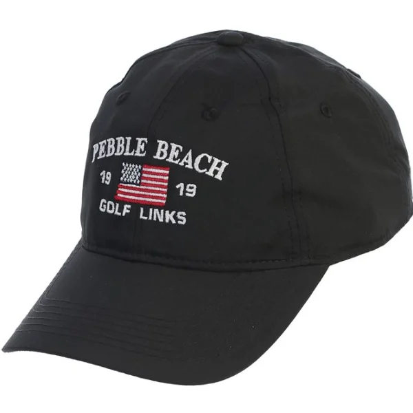Adjustable<Pebble Beach Resorts Pebble Beach American Flag Tech Hat By Ahead