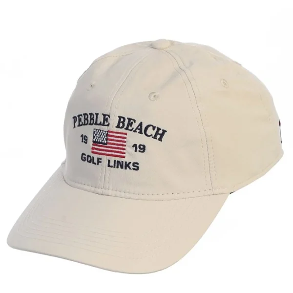 Adjustable<Pebble Beach Resorts Pebble Beach American Flag Tech Hat By Ahead