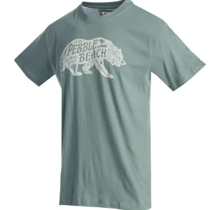 Tees And Shirts<Pebble Beach Resorts Pebble Beach Bear Map Tee By American Needle