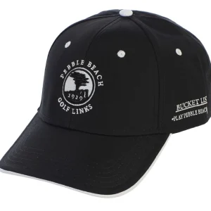 Adjustable<Pebble Beach Resorts Pebble Beach Bucket List Hat By The Game Black