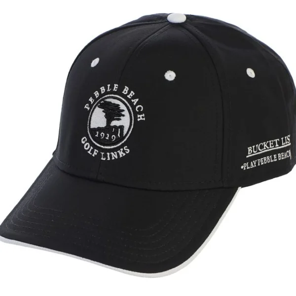 Adjustable<Pebble Beach Resorts Pebble Beach Bucket List Hat By The Game Black