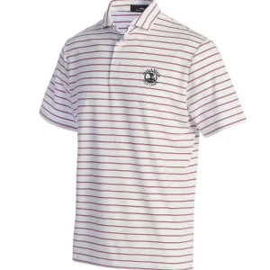 Polos<Pebble Beach Resorts Pebble Beach Classic Fit Striped Jersey Polo By Ralph Lauren