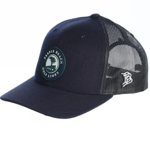 Adjustable<Pebble Beach Resorts Pebble Beach Curved Rogue Trucker Hat By Branded Bills