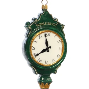 Ornaments<Pebble Beach Resorts Pebble Beach 3D Clock Ornament By Joy To The World Collectibles