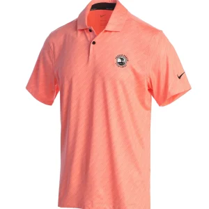 Polos<Pebble Beach Resorts Pebble Beach Dri-Fit Vapor Stripe Pink Gaze Polo By Nike