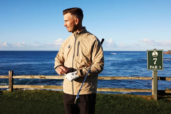 Outerwear<Pebble Beach Resorts Pebble Beach Full Zip Rain Ready Jacket By Adidas