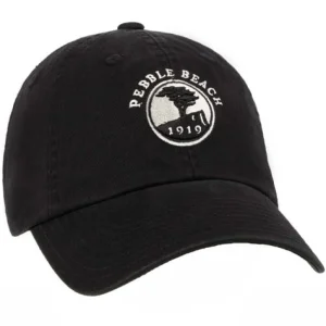 Adjustable<Pebble Beach Resorts Pebble Beach Golf Unstructured Hat By American Needle