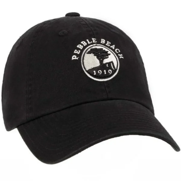 Adjustable<Pebble Beach Resorts Pebble Beach Golf Unstructured Hat By American Needle