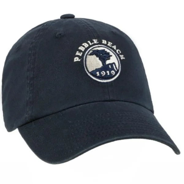 Adjustable<Pebble Beach Resorts Pebble Beach Golf Unstructured Hat By American Needle