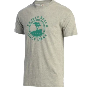 Tees And Shirts<Pebble Beach Resorts Pebble Beach Heather Comfort Logo Tee By American Needle
