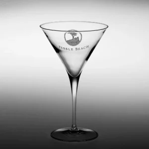 Glassware<Pebble Beach Resorts Pebble Beach Heritage Logo Martini/Cosmo Cocktail Glass