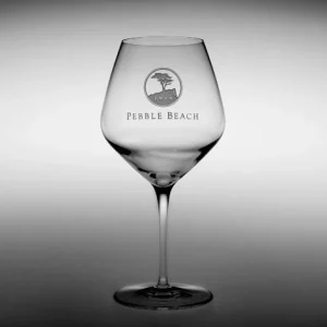 Glassware<Pebble Beach Resorts Pebble Beach Heritage Logo Pinot Noir/Burgundy Wine Glass
