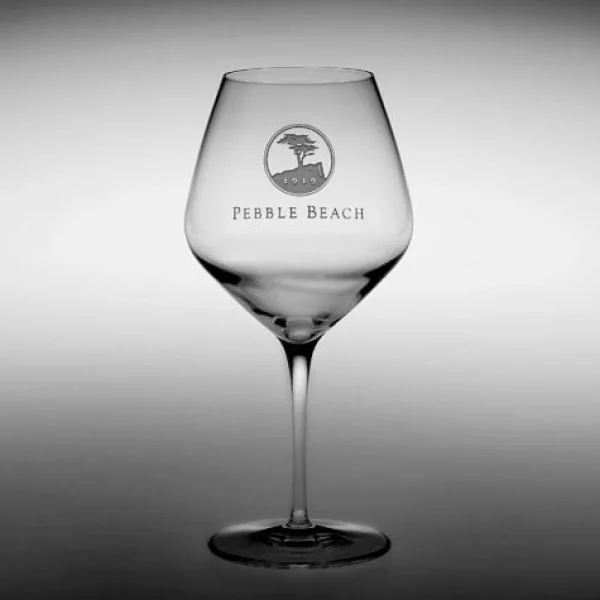 Glassware<Pebble Beach Resorts Pebble Beach Heritage Logo Pinot Noir/Burgundy Wine Glass