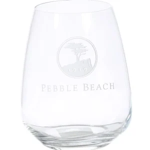 Glassware<Pebble Beach Resorts Pebble Beach Heritage Logo Stemless Red Wine Glass