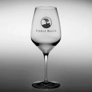 Glassware<Pebble Beach Resorts Pebble Beach Heritage Logo Chardonnay/Sauvignon Blanc/ Pinot Grigio White Wine Glass