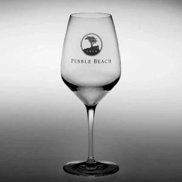 Glassware<Pebble Beach Resorts Pebble Beach Heritage Logo Chardonnay/Sauvignon Blanc/ Pinot Grigio White Wine Glass