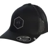 Adjustable<Pebble Beach Resorts Pebble Beach Hexagon Patch Widder Snapback Hat By Travis Mathew