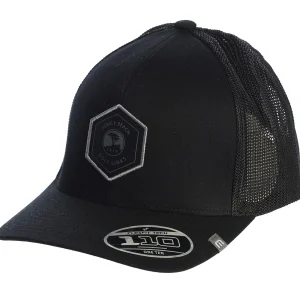 Adjustable<Pebble Beach Resorts Pebble Beach Hexagon Patch Widder Snapback Hat By Travis Mathew