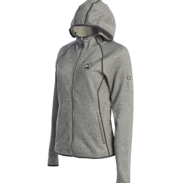 Outerwear<Pebble Beach Resorts Pebble Beach Ladies Mainsail Full Zip Sweater Knit Hoodie By Cutter & Buck