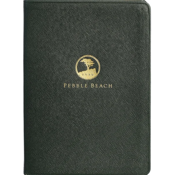 Leather Goods<Pebble Beach Resorts Pebble Beach Logo Leather Medium Notebook