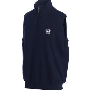 Outerwear<Pebble Beach Resorts Pebble Beach Men's Baruffa Merino 1/4 Zip Windvest By Fairway & Greene