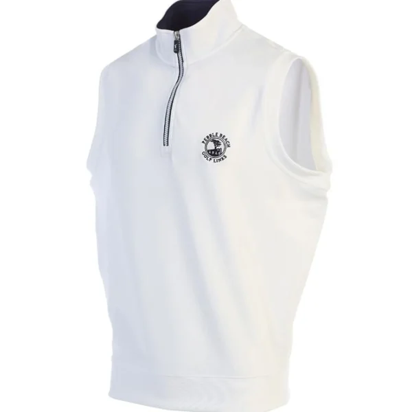 Outerwear<Pebble Beach Resorts Pebble Beach Men's "Caves" 1/4 Zip Vest By Fairway & Greene