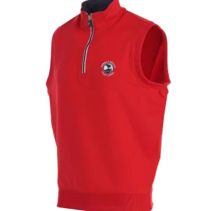 Outerwear<Pebble Beach Resorts Pebble Beach Men's "Caves" 1/4 Zip Vest By Fairway & Greene