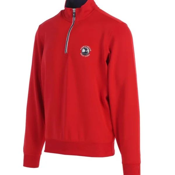 Pullovers And Sweaters<Pebble Beach Resorts Pebble Beach Men's "Caves" 1/4 Zip Pullover By Fairway & Greene