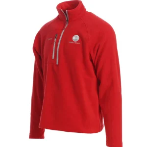 Pullovers And Sweaters<Pebble Beach Resorts Pebble Beach Men's 'Fast Trek' 1/2 Zip Fleece By Columbia Grey