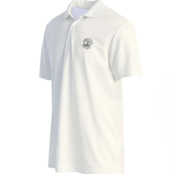 Polos<Pebble Beach Resorts Pebble Beach Men's Solid Performance Polo By Adidas