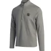 Pullovers And Sweaters<Pebble Beach Resorts Pebble Beach Men's 3-Stripes Heather 1/4 Zip By Adidas