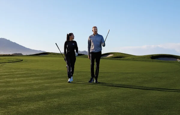Pullovers And Sweaters<Pebble Beach Resorts Pebble Beach Men's 3-Stripes Heather 1/4 Zip By Adidas