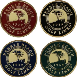 Accessories<Pebble Beach Resorts Pebble Beach Retro Style Magnetic Ball Marker Set
