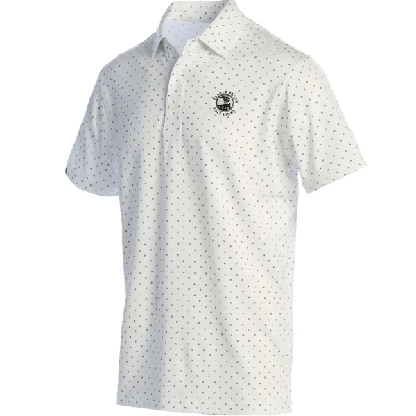 Polos<Pebble Beach Resorts Pebble Beach Signature Dot Performance Polo By Dunning