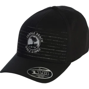 Adjustable<Pebble Beach Resorts Pebble Beach Slats Logo Snap Back Hat By Travis Mathew