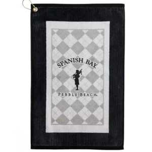 Towels<Pebble Beach Resorts Pebble Beach Spanish Bay Bagpiper Golf Towel
