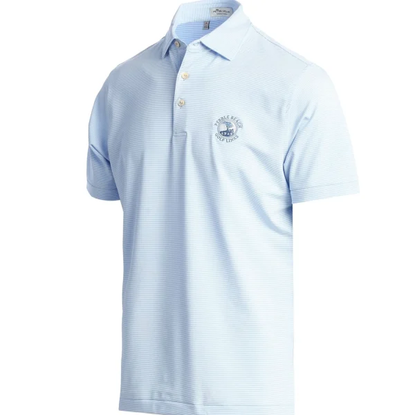 Polos<Pebble Beach Resorts Pebble Beach Striped Polo By Peter Millar