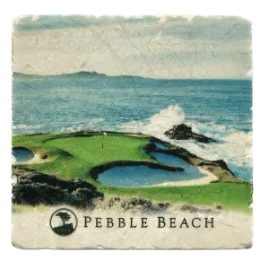 Barware<Pebble Beach Resorts Pebble Beach 7Th Hole Marble Coaster By Art And Stone