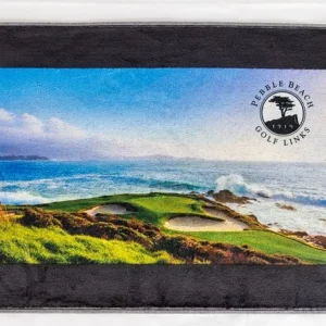 Towels<Pebble Beach Resorts Pebble Beach 7Th Hole Photo Golf Towel
