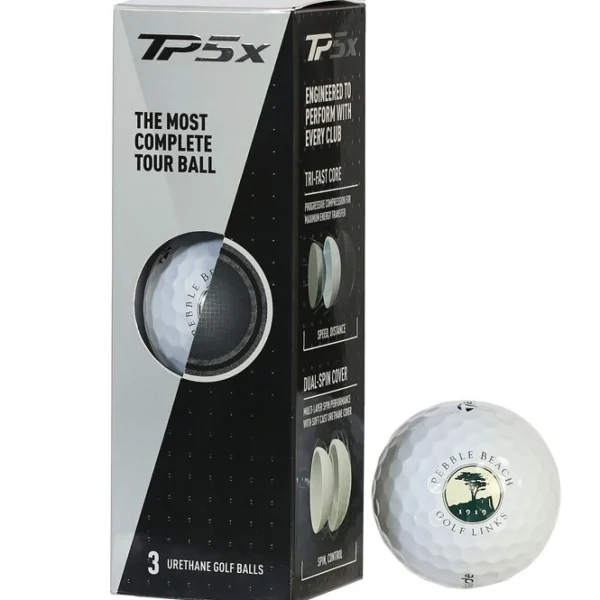 Golf Balls<Pebble Beach Resorts Pebble Beach Tpx5 Sleeve Of Balls By Taylormade Golf