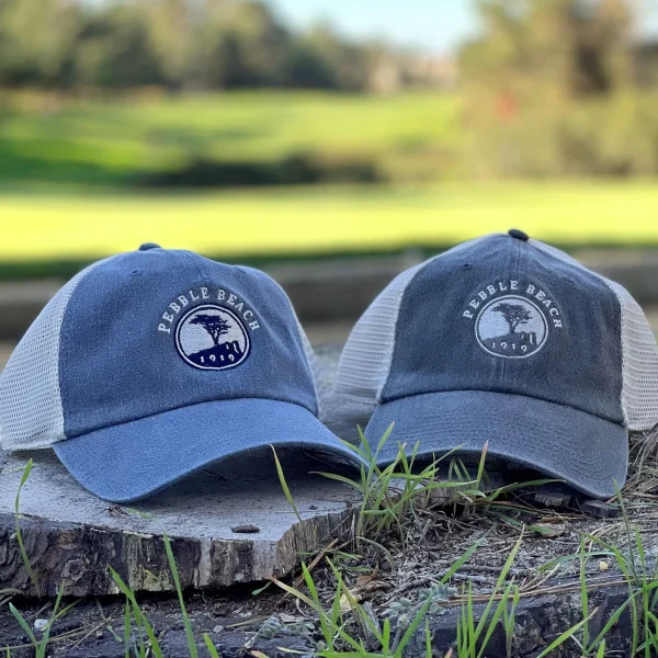 Adjustable<Pebble Beach Resorts Pebble Beach Windale Trucker Hat By American Needle