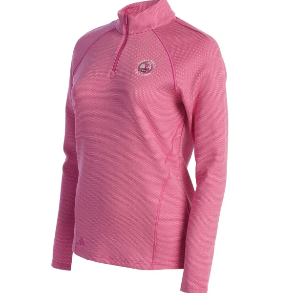 Pullovers And Sweaters<Pebble Beach Resorts Pebble Beach Women's 1/4 Zip Knit Pullover By Adidas