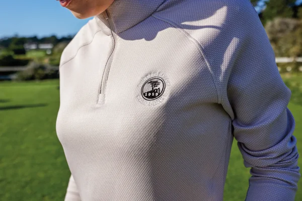 Pullovers And Sweaters<Pebble Beach Resorts Pebble Beach Women's 1/4 Zip Knit Pullover By Adidas