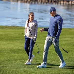 Pullovers And Sweaters<Pebble Beach Resorts Pebble Beach Women's 1/4 Zip Knit Pullover By Adidas