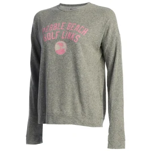 Sweatshirts<Pebble Beach Resorts Pebble Beach Women's Pink Resort Crew Sweatshirt By Original Retro Brand