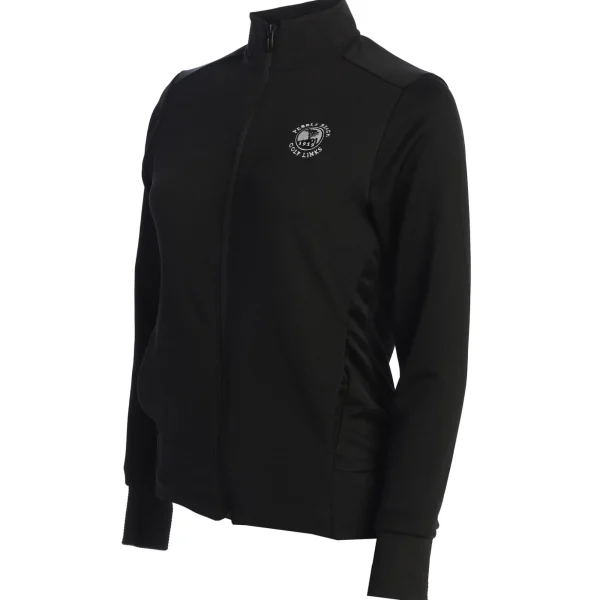Outerwear<Pebble Beach Resorts Pebble Beach Women's Textured Full Zip Jacket By Adidas