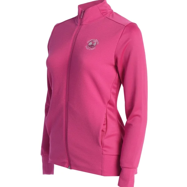 Outerwear<Pebble Beach Resorts Pebble Beach Women's Textured Full Zip Jacket By Adidas