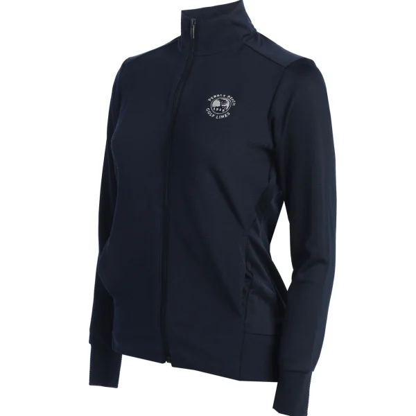 Outerwear<Pebble Beach Resorts Pebble Beach Women's Textured Full Zip Jacket By Adidas